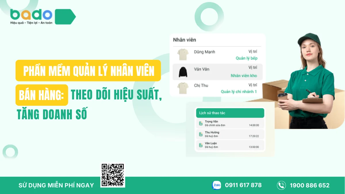 Phần Mềm Quản Lý Nhân Viên Bán Hàng Dễ Dùng